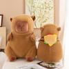 Backpack Capybara Hamburger Plush Toy Room Decoration Children Gifts Christmas