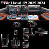 For Haval H9 2025 2024 Interior Accessories Film Transparent TPU Gear Panel GPS Navigation Center Console PPF Protection Sticker
