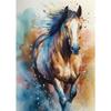 Horse Watercolor Canvas Oil Painting Prints Pictures Animal Horse Abstract Wall Art Posters Mural for Living Room Home Decor