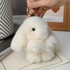 Rabbit Fur Keychain Women Bag Car Key Chain Pendant Decoration Jewelry Bags Hangings Accessories Gifts