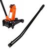 2.5-Ton Hydraulic Floor Jack Low-Profile Steel Car Lift with Hand Pump for Truck SUV Van Heavy-Duty Auto Repair Tool & Emergency Roadside Kit