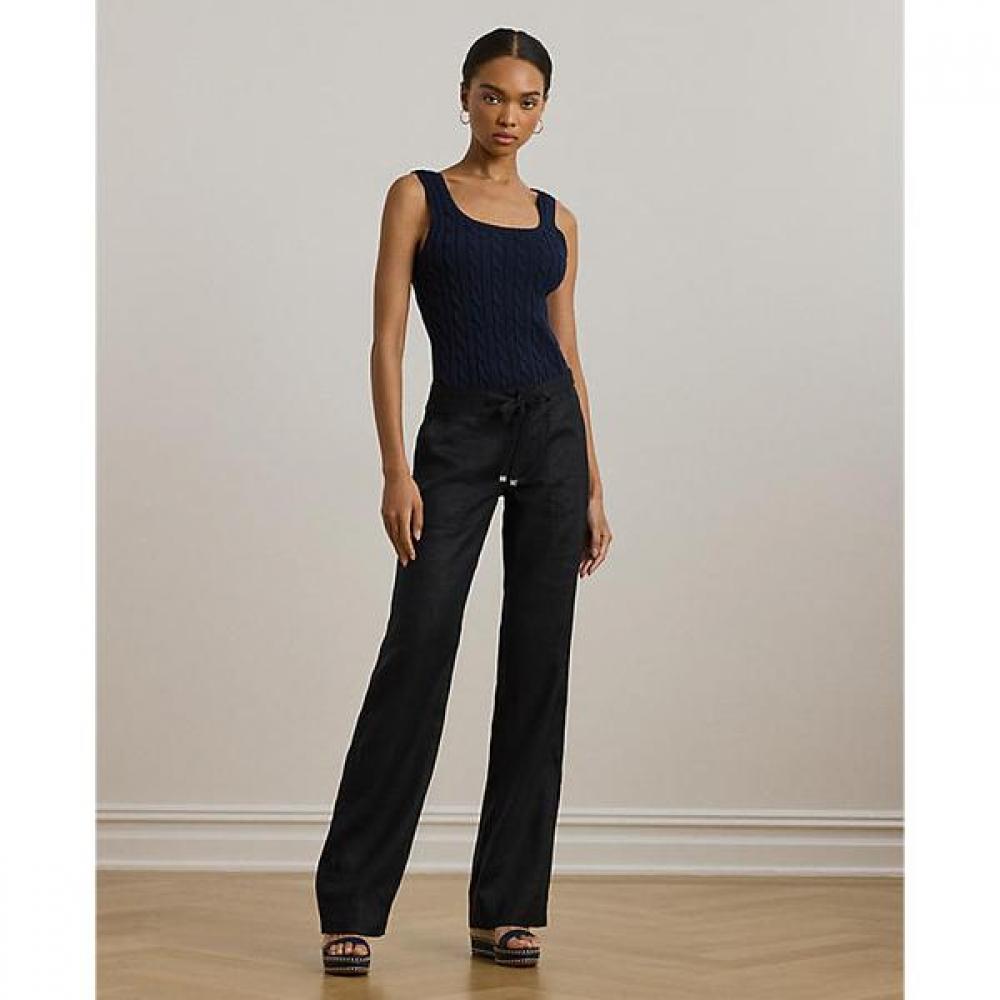 Lauren Ralph Lauren Linen Wide Leg Pants  Wmlrpntsby20018001 0