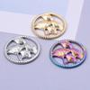 5pcs Plant Charm Ear Of Wheat Tree Leaf Stainless Steel Pendants For Jewelry Making Supplies Ginkgo Leaf DIY Earrings Bracelets