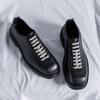 Höstmode Casual Små Läderskor Herr Brittisk Kostym Affär Herrskor Nya Skor i Hongkong-stil 2019-R