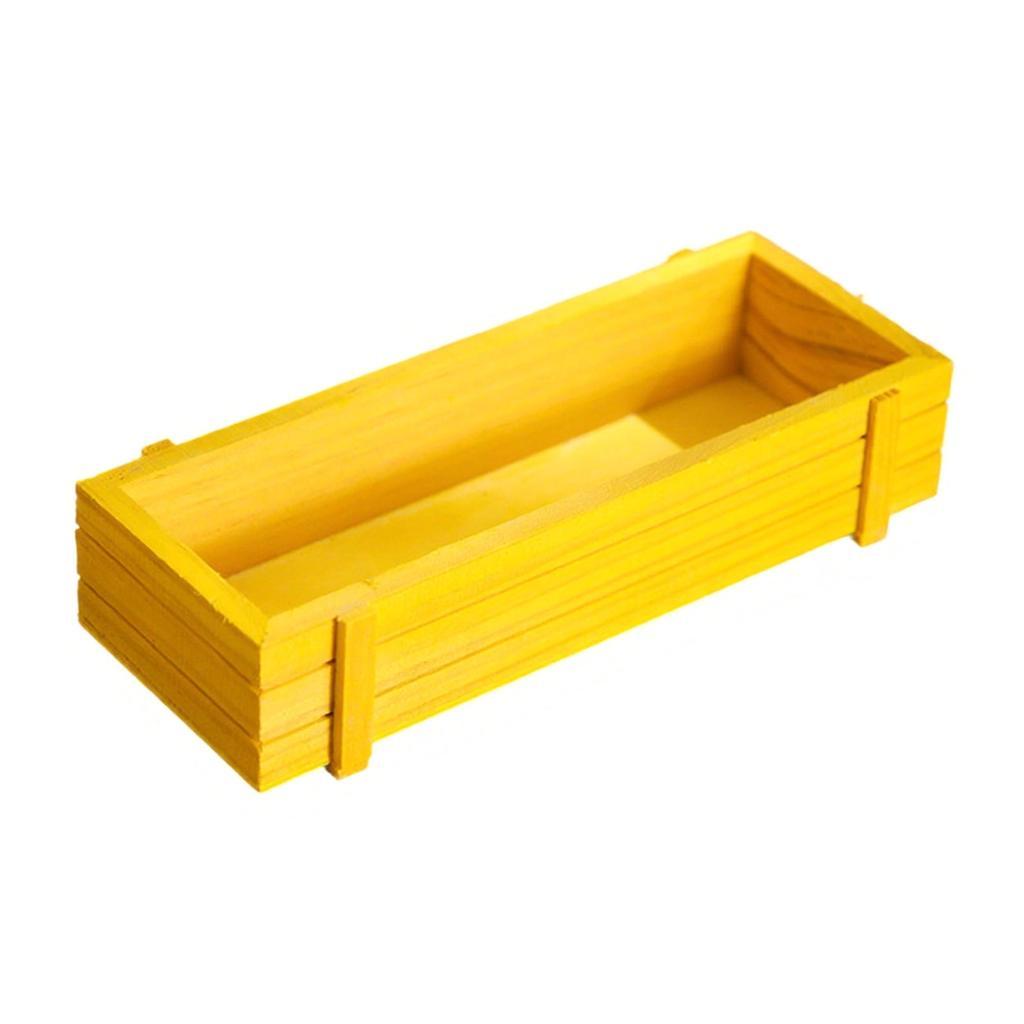 Bærekraftig Naturlig Tre Blomsterpotte Med Luftstrømshull Ideell For Kaktuser Urter Lett å Flytte Hjemmehage Kontordekorasjon