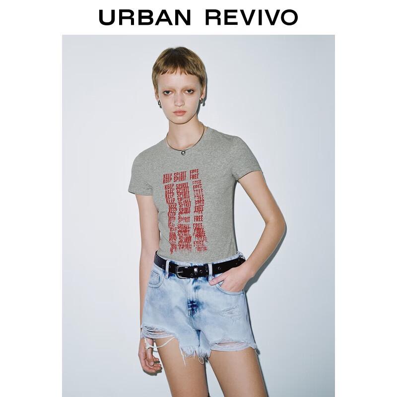 UR2025 Women s Slim-Fit Color-Block Print Short Sleeve T-Shirt S