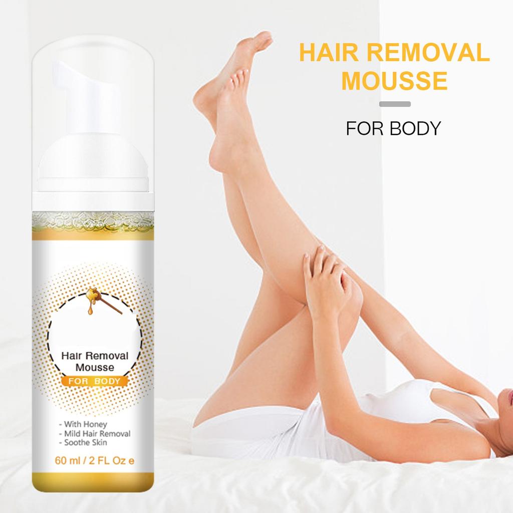 Hair Removal Spray For Whole Body Hair Removal, Armpit Hair, Leg Hair, Moisturizing, Gentle Foam 60ml