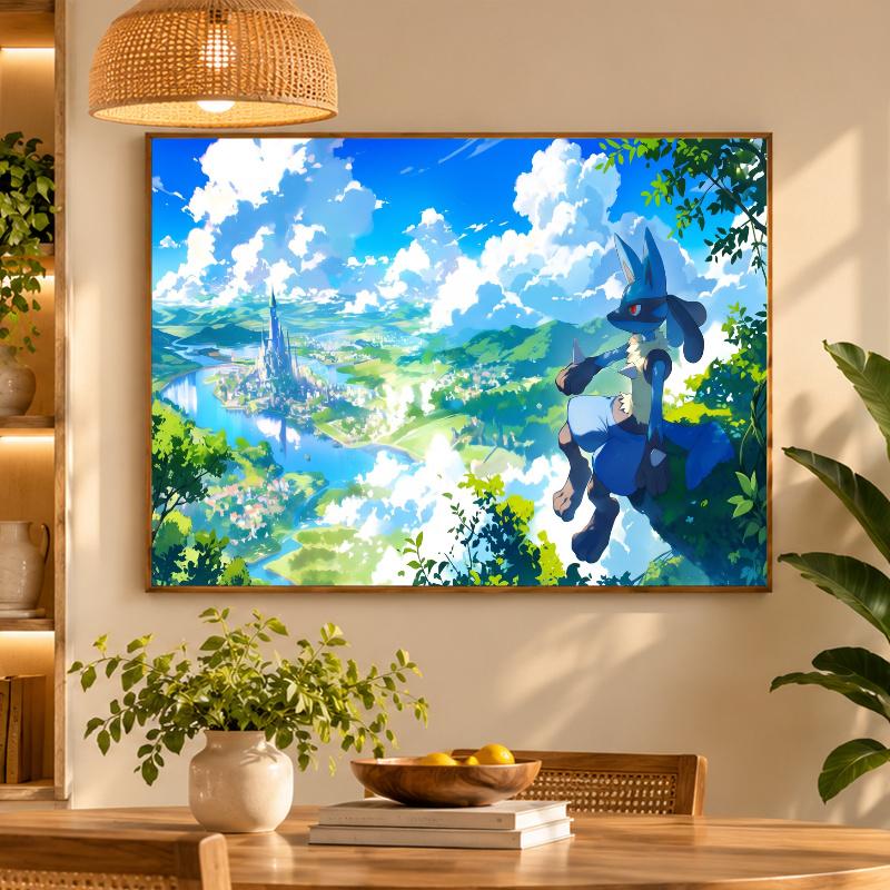 5D Diamond Painting Greninja DIY Full Drill Diamond Art Kit Home Decoration