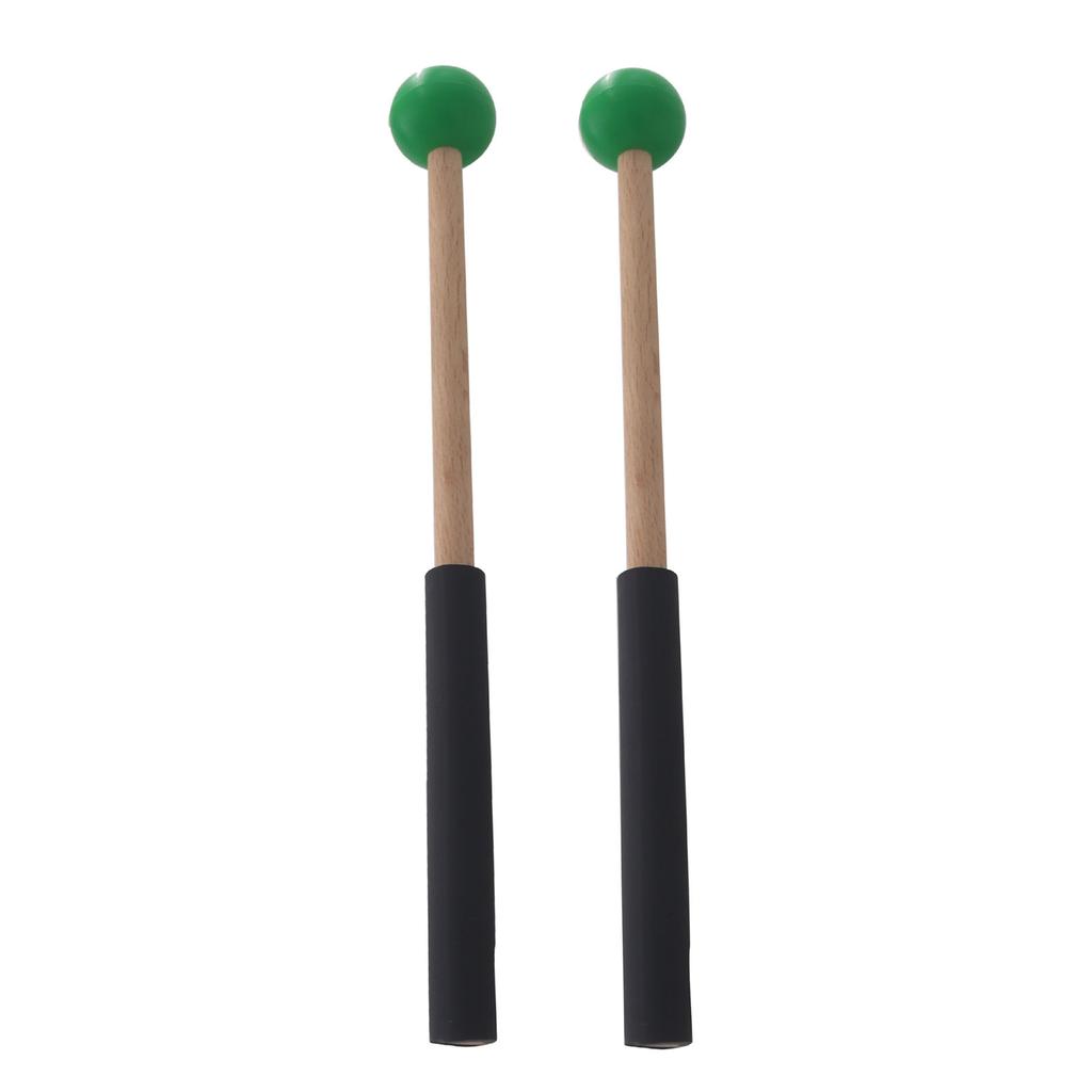 Percussion Mallets Drum Sticks Instrument for w/ Rubber for Head Hand Grip Mallet for Glockenspiel Chimes Music Accompan