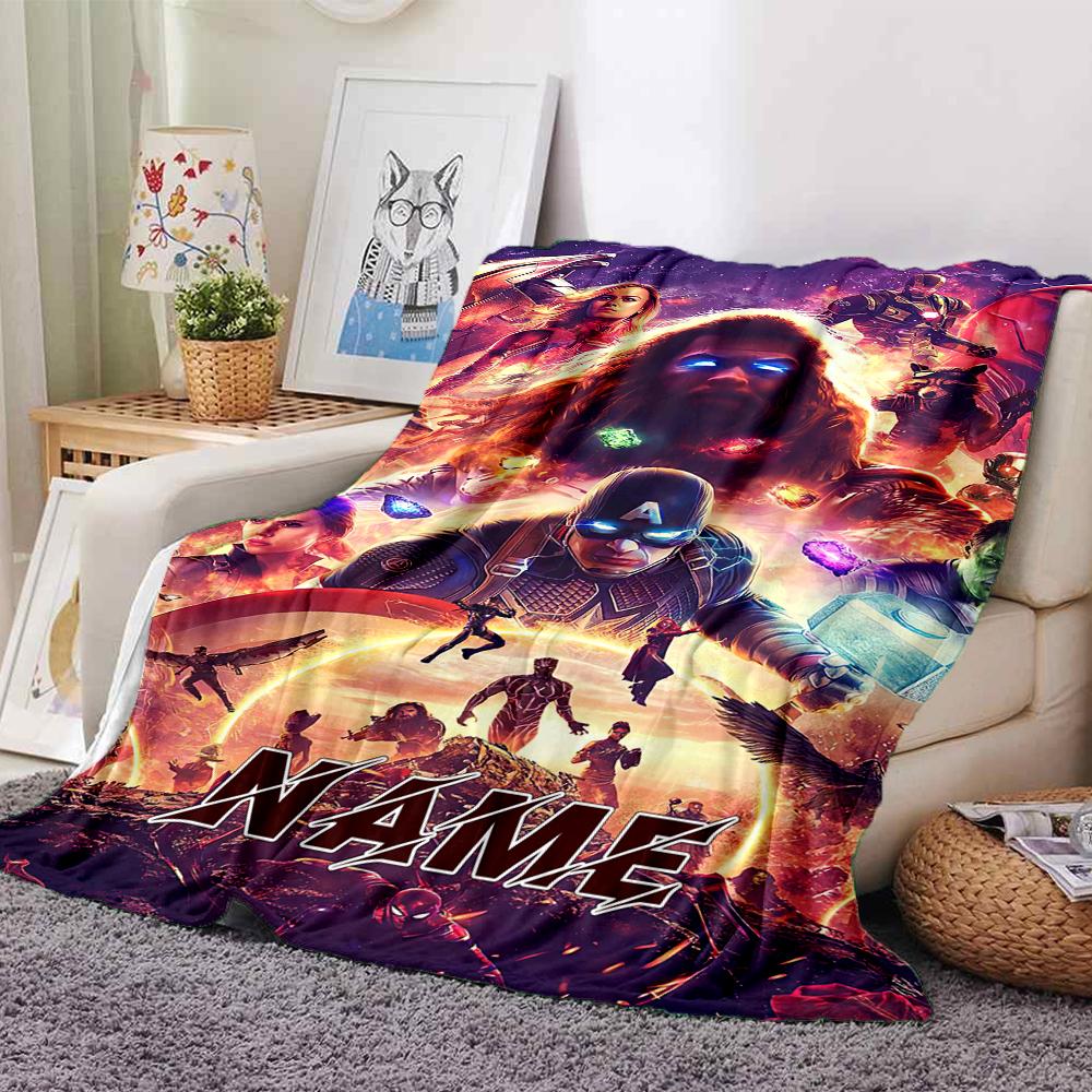 Custom Name "Spider-Man: Spider-Verse" blanket for Couch & Bed, Plush Cozy Fuzzy Blanket Super Soft & Warm Blankets for Fall and Winter. 090820