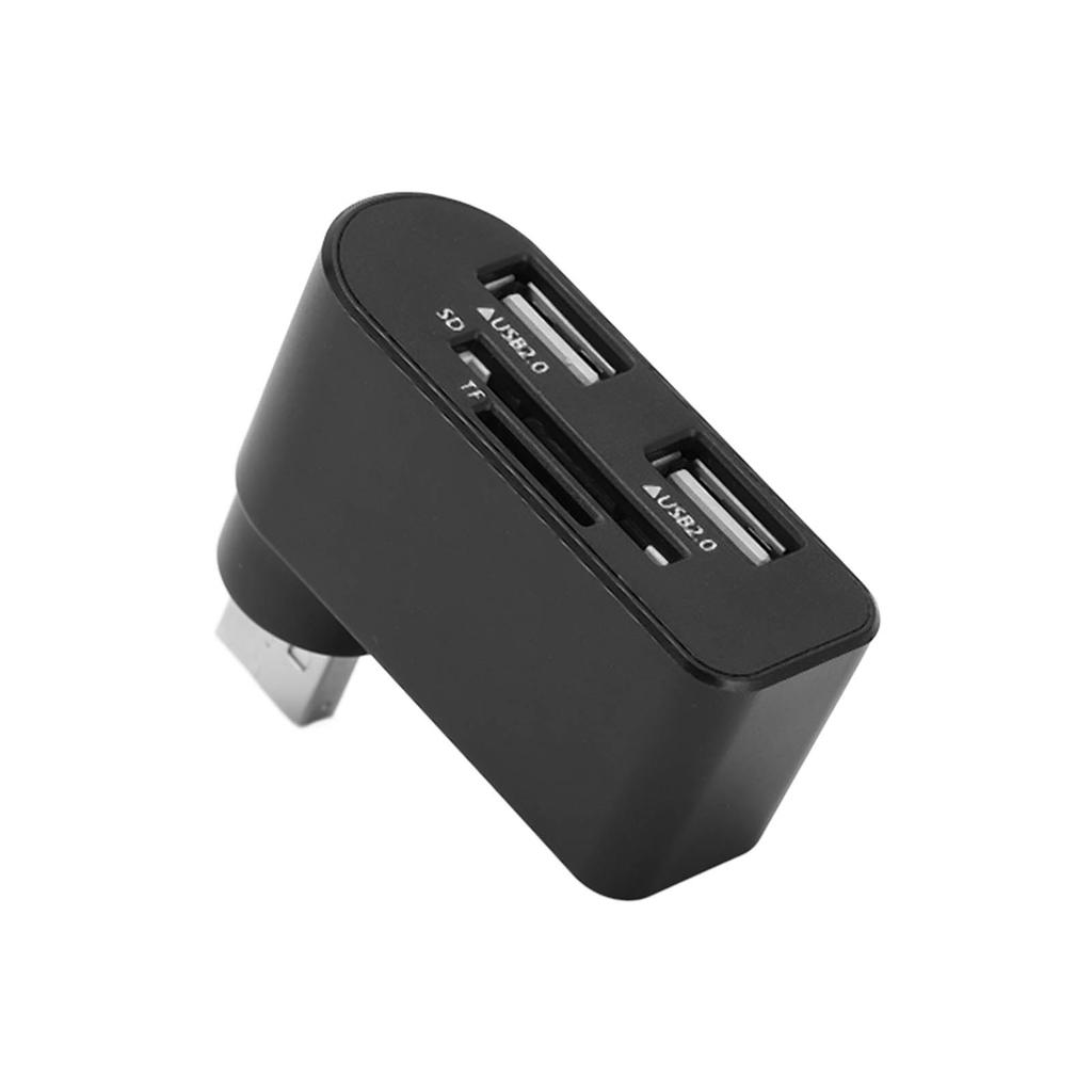 2 Port USB HUB High Speed Splitter with Memory Card Ports for Card Reader Hard Drive Camera