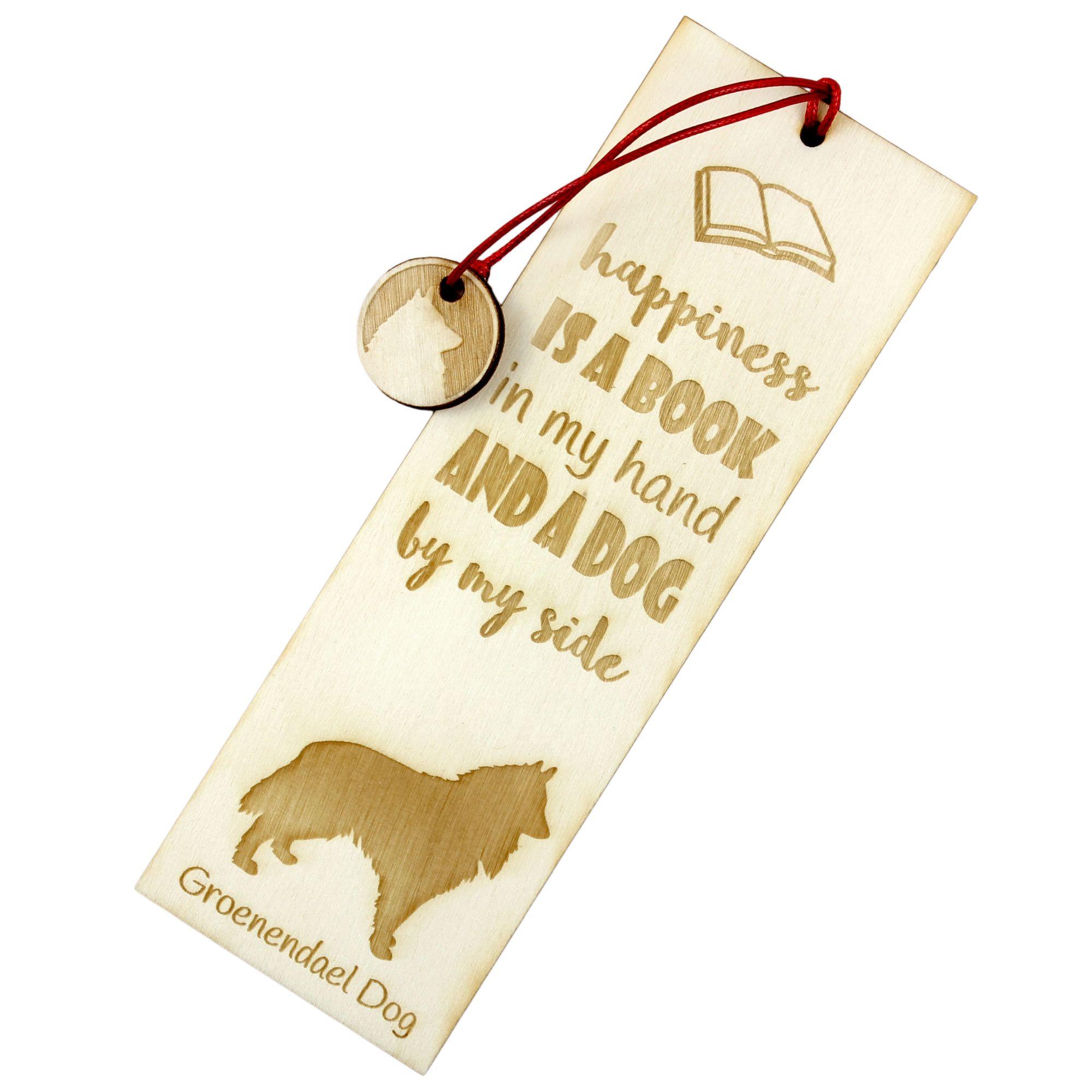 

Groenendael Belgian Shepherd Dog - dog bookmark, personalized bookmark, dog gadget for Art-Dog brand readers