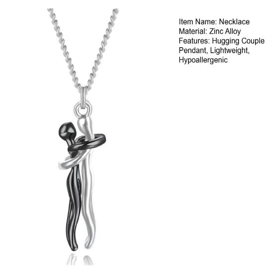 Kramande parhänge halsband lätt hypoallergeniskt män kvinnor legering kedja halsband mode smycken accessoarer alla hjärtans dag present