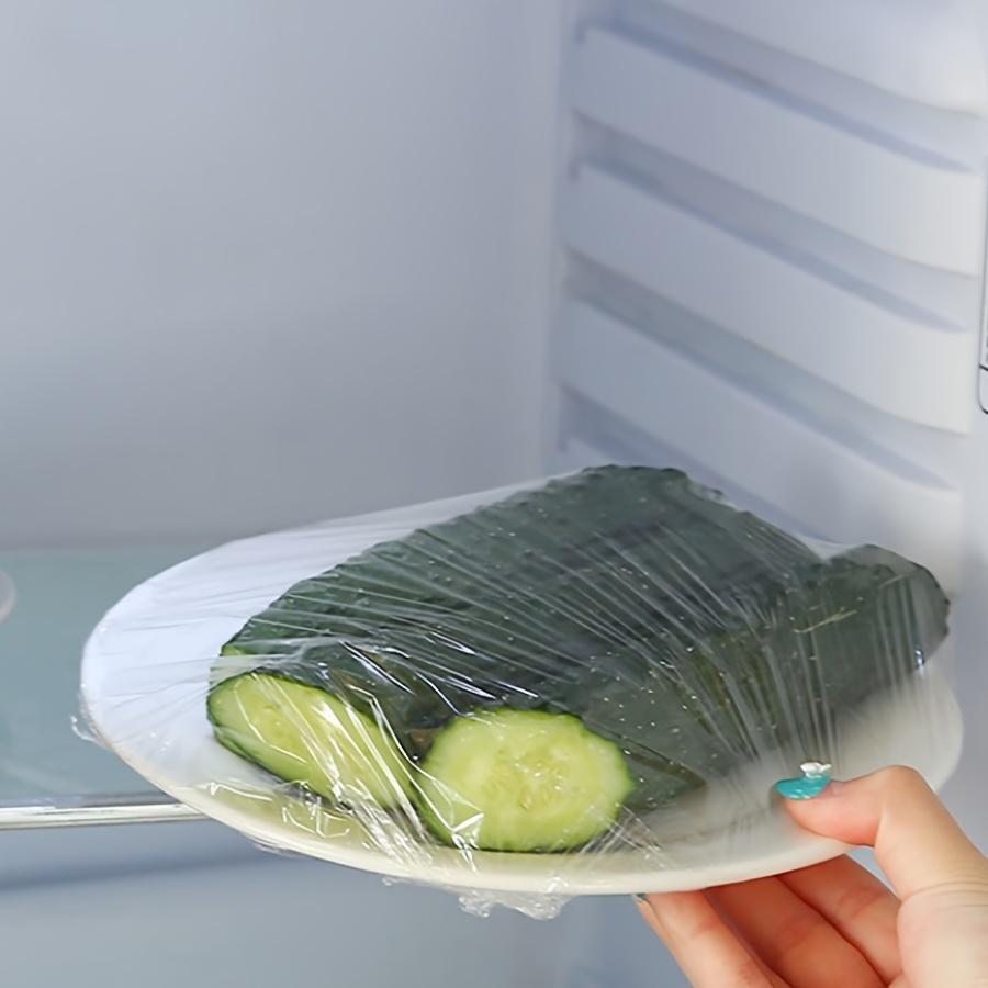 Pellicola Alimentare in Plastica, Film da Cucina Monouso Facilmente Strappabile, Adatta per Avanzi, Verdure, Pasti