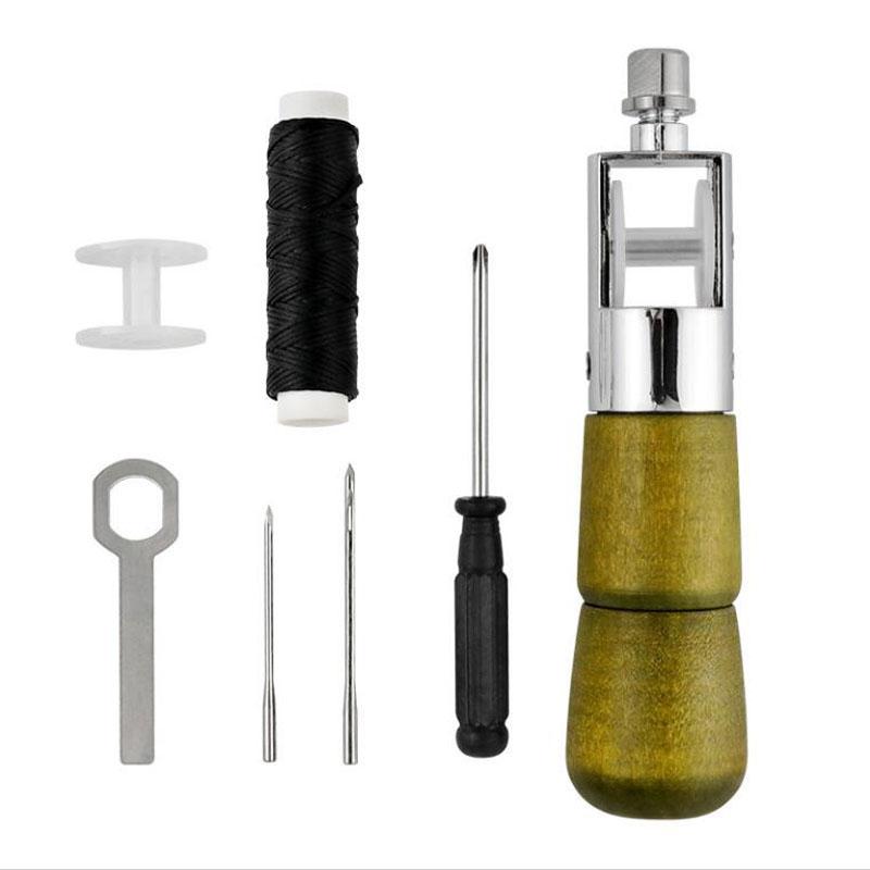 

Комплект ниток для шила по коже Speedy Stitcher Ручная швейная машина Инструменты Комплект Кожаное ремесло Шитье Сапожник Холст Ремонт B