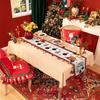 Santa Claus Christmas Table Flag Snowflake Xmas Tablecloth Christmas Table Runner  Living Room