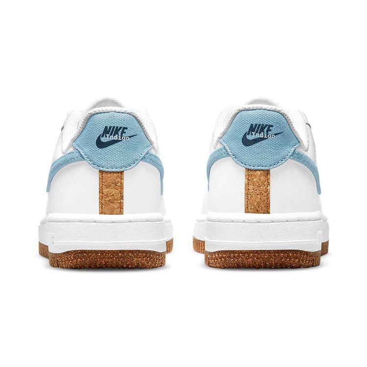 Nike Air Force 1 LV8 PS Indigo Kids Sneakers White Black Obsidian CZ2662-100