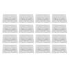 20PCS Nail Art Display Cards Finished Fake Nails Photo Tool for DIY Design Learner Professionals