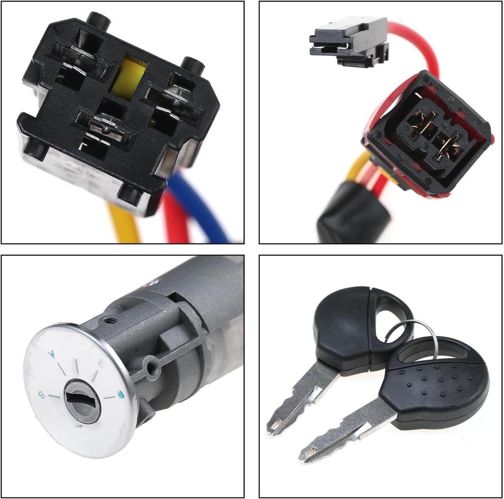 Steering Lock Ignition Lock for Peugeot 206, 406, Citroën Xsara Picasso With 2 Keys
