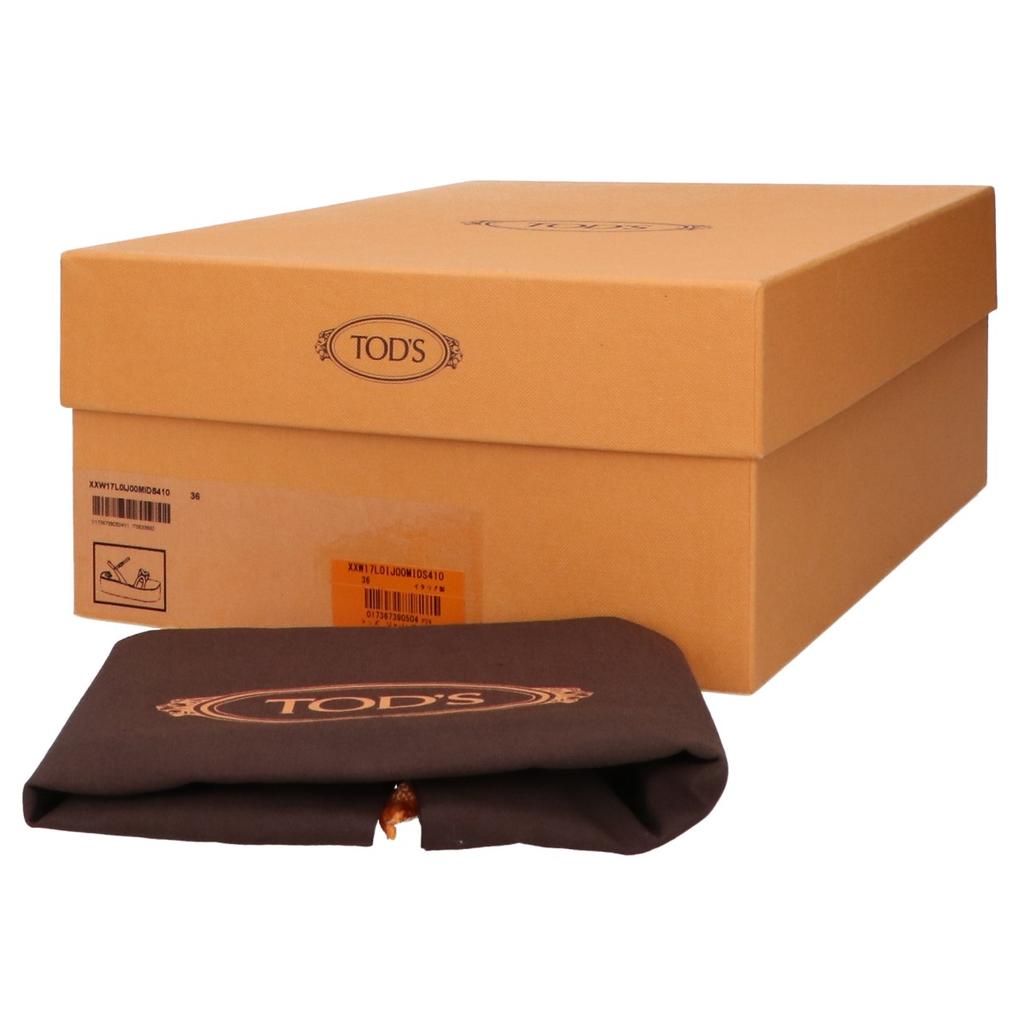 TOD'S Excellent Condition XXW17L0IJ00MIDS410 Platform Logo Kate Wedge Sandals Shoes 36 BrownUsed