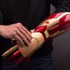Left And Right Hands Iron Man Armor Wearable Arms Mk42 Gloves Cos Model Toys Led Lighting Decoration Prop Wearing Model Toy Gift