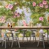 Mural Wallpaper Waterproof European Oil Painting Garden Beautiful Pastoral Flowers Wall Painting Home Decor Fresco