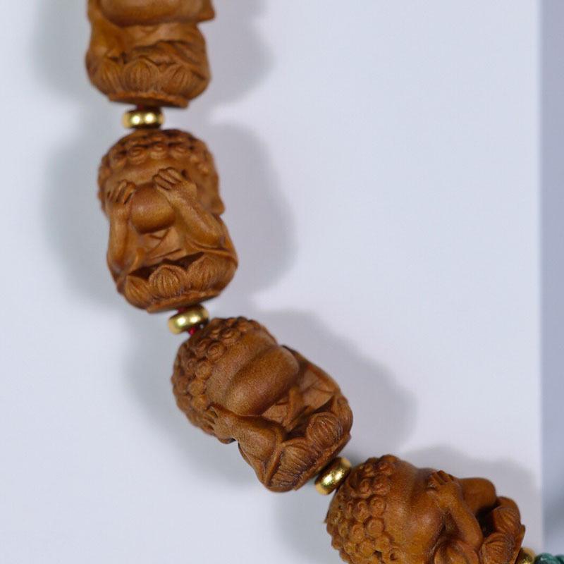Handmade India Sandalwood Pendant: Creative Child Keychain or Car Ornament
