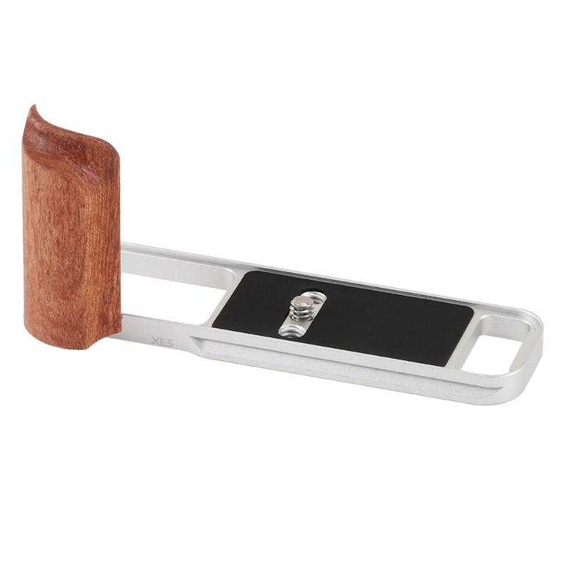 Aluminum Quick Release Plate Featuring Wood Grip and Fast Toolless Setups Secure Mounting for XE5 Photography