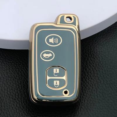 2/3/4 Buttons Soft TPU Car Key Case For Toyota Aqua RAV4 Land Cruiser Camry Prado Corolla Prius Shell Cover Keyless Remote Fob