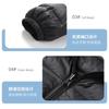 Men's Black Lightweight Down Jacket Stand Collar Warm Winter Puffer Coat