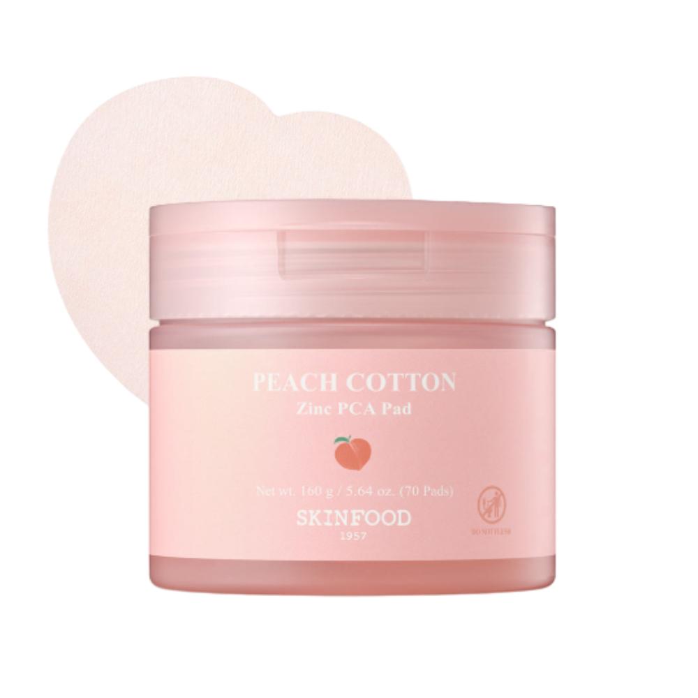 Skinfood Peach Soft Zinc PCA Smoothing Pads 70pcs (Peach Pads)