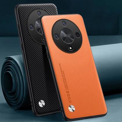 Plain PU Leather Case For Honor X9B X9A 5G Back Cover Matte Silicone Shockproof Soft Edge Full Protection Phone Case For Honor X9 4G HonorX9 B