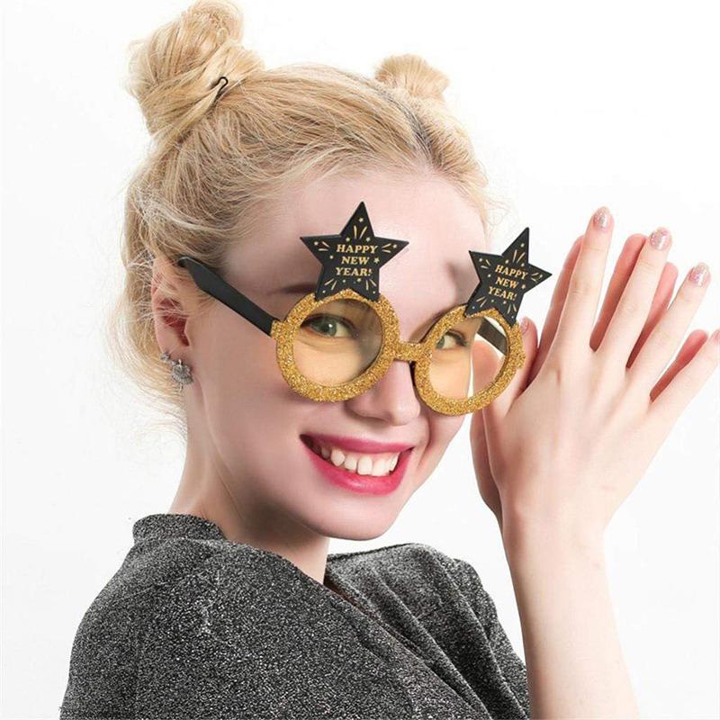 2026  Year Glasses Funny Glasses Eve Party Decoration Po Booth Prop Pc Sunglasses Christmas Supplies 1/3/4Pcs