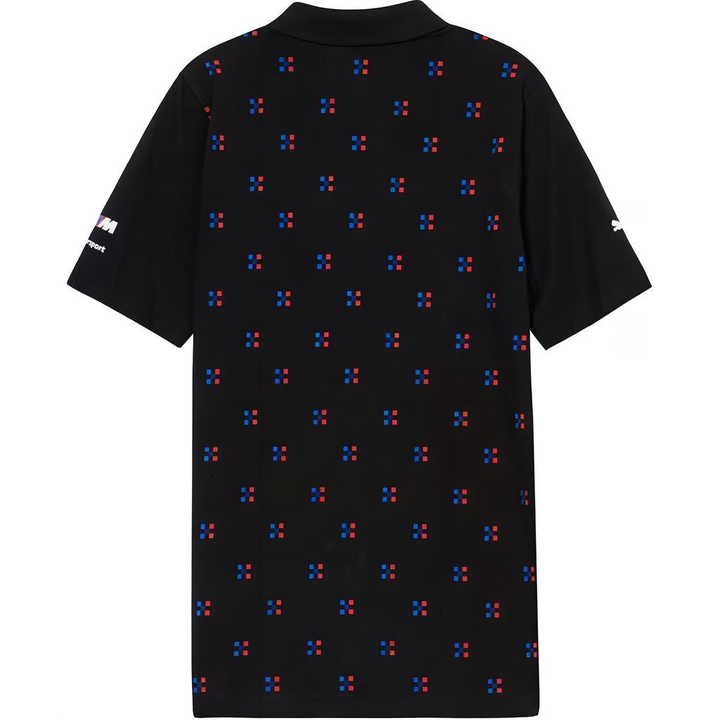 Puma BMW Collaboration Comfortable Cotton Breathable Short Sleeve Polo Shirt Men Polo Shirts Black 533376-01