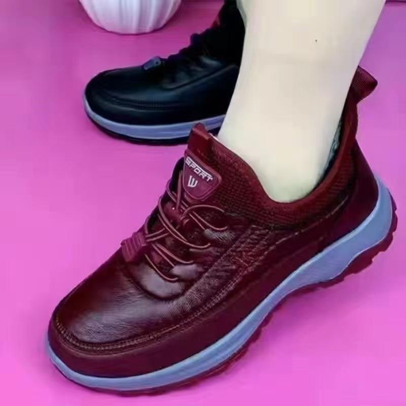 Winter new women's cotton shoes velvet warm mother shoes medium old thick-soled non-slip waterproof walking shoes snow boots