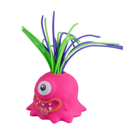 Hair Pulling Screaming Demon Toy with Light 6 Sound Effects Stress Anxiety Relief Portable Kids Teens Adults