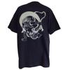 Edoten Fuujin Japanese Discharge Dyed On Tasteful Slub Sizes LL Men's 6.8 Oz. T-Shirt, Pattern, Fabric, Black, (XL)
