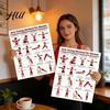 Poster Allenamento Muscoli Parte Superiore del Corpo 2 Pezzi Set Allenamento Braccia con Manubri per Palestra di Casa Guida alla Resistenza Esercizi Senza Attrezzatura Bicipiti Tricipiti Spalle