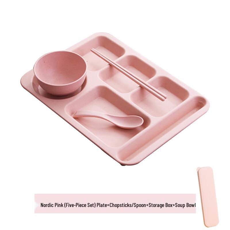 Nordic Wheat Straw Divided Meal Tray Set