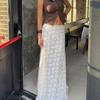 Skirt for Women Casual Versatile Lace Elastic Low Waist Long LooseTrousers Stretchy Slim Skirt