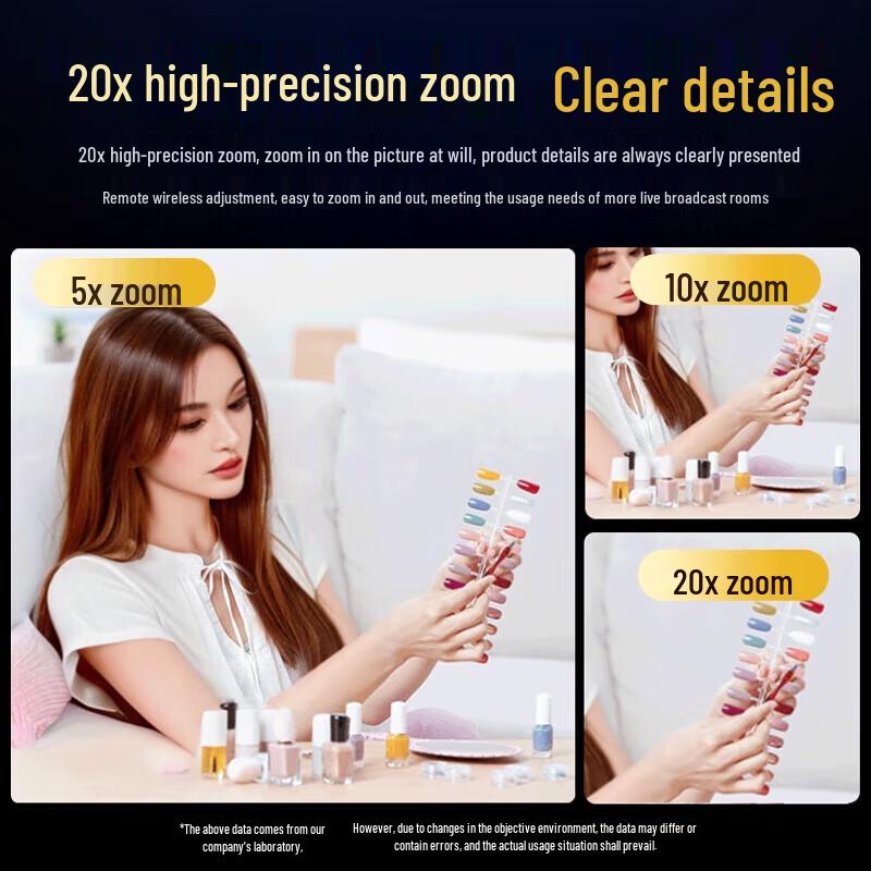 Stec 4K Dual-Lens Live Stream Webcam with 20x Zoom & Remote