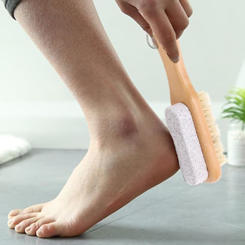 Foot Pumice Stone - Volcanic Stone Exfoliator, Foot Polishing Stone | Foot Polishing Stone Bath Supplies, Foot Rub Massage, Hassle-Free Foot Exfoliati