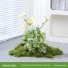 Luxury Faux Green Plant and Flower Decor - Indoor Moss and Grass Clusters for Elegant Landscaping.
