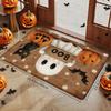 1/2pcs Retro Cute BOO Ghost Halloween Doormat Non-Slip Floor Mat Entryway Kitchen Front Door Fall Home Decor