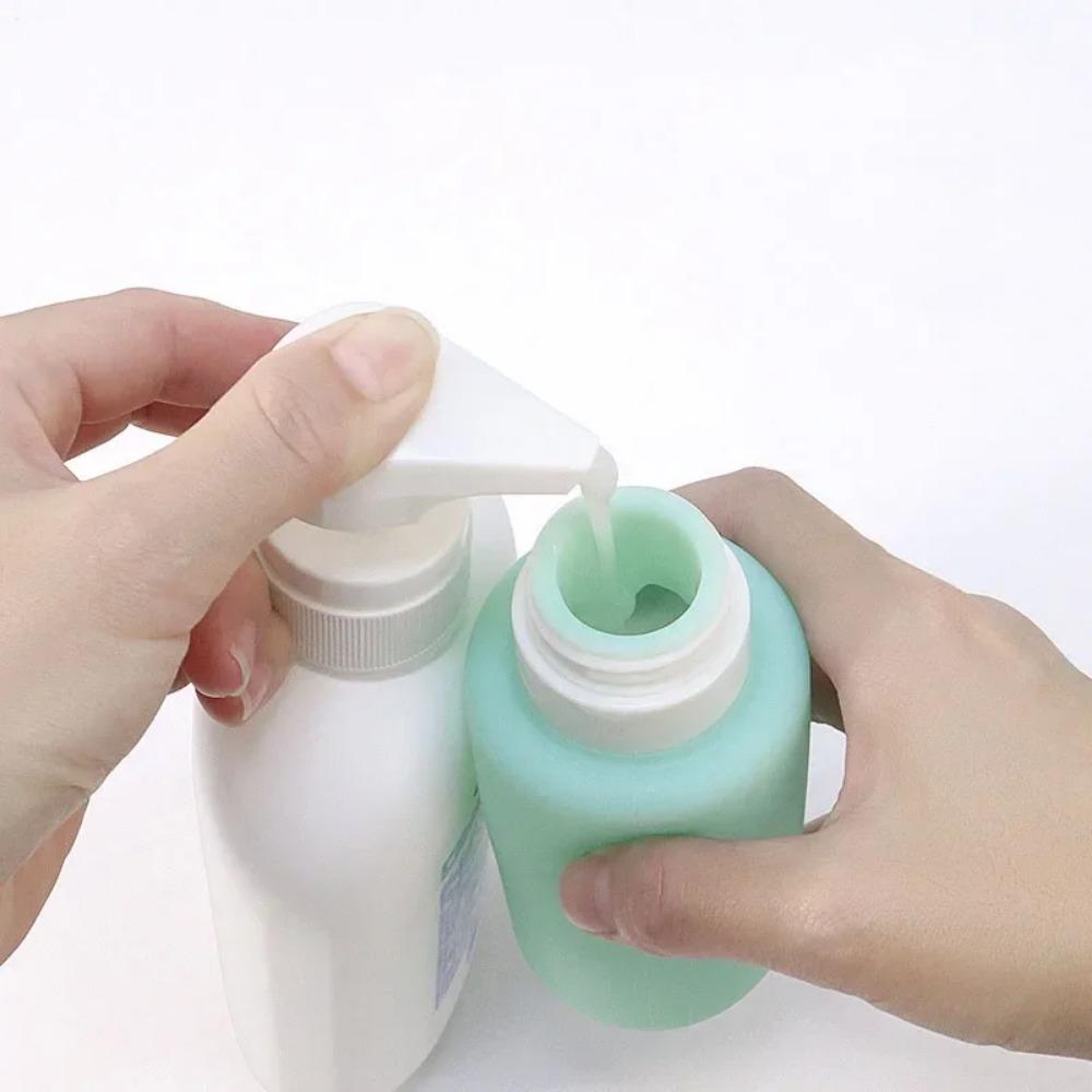 200ml Silicone Bottle Refillable Bottle Lotion Shower Gel Shampoo Container Empty Bottle Portable Travel Accessories Wholesale