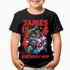 Personalised Your Name Age Birthday Boy Siblings Party Custom Kids T-Shirts#UJG6