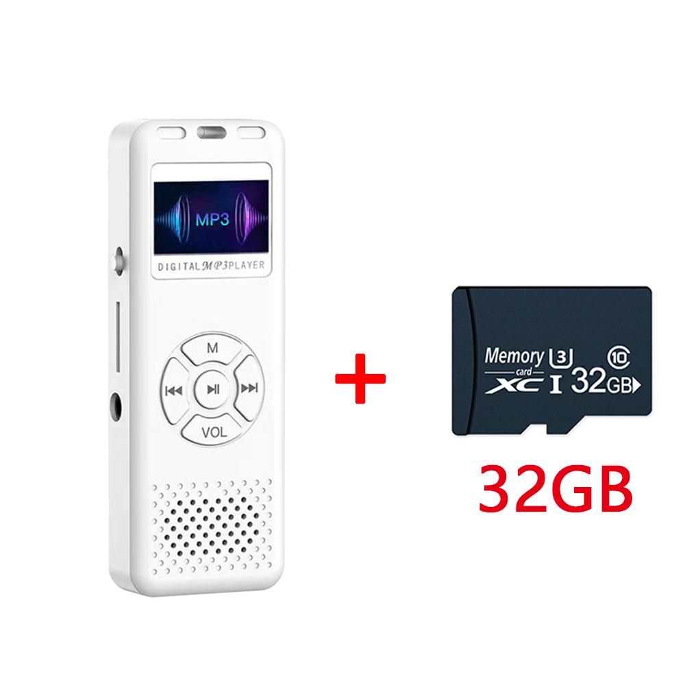 8-64GB Mini Digital Audio/Sound/Voice Recorder Convenient MP3 Player Digital Voice Recorder FM Mini Radio HiFi Sound Quality