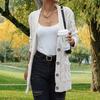 Women's Knit Cardigan Sweater Long Sleeve Button Front Open Front Casual Loose Fit Coat
