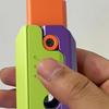 Decompression Toys 3D Gravity Carrot Cutter Keychain Stress Relief Hidden Blade Fun Sensory Fingertip Toy