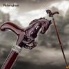 Bastón de Moda de Madera de Caballo Marrón Bastón Decorativo Cospaly Halloween Madera Maza Muleta Varita Báculo 96cm
